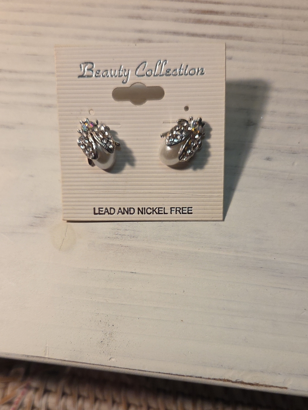 5 For 25 Lady Bug Pearl Earrings